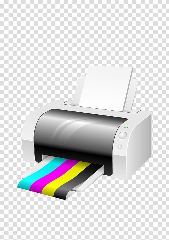 Printer CMYK color model , 3D printer transparent background PNG clipart
