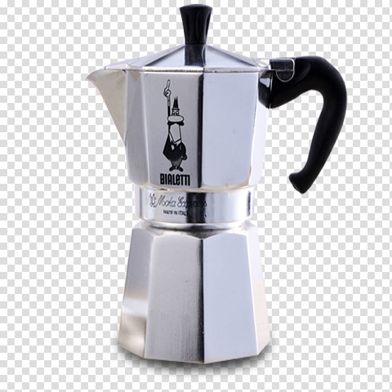 Espresso Coffee Moka pot Cafe Caffxe8 mocha, Stainless steel coffee pot transparent background PNG clipart