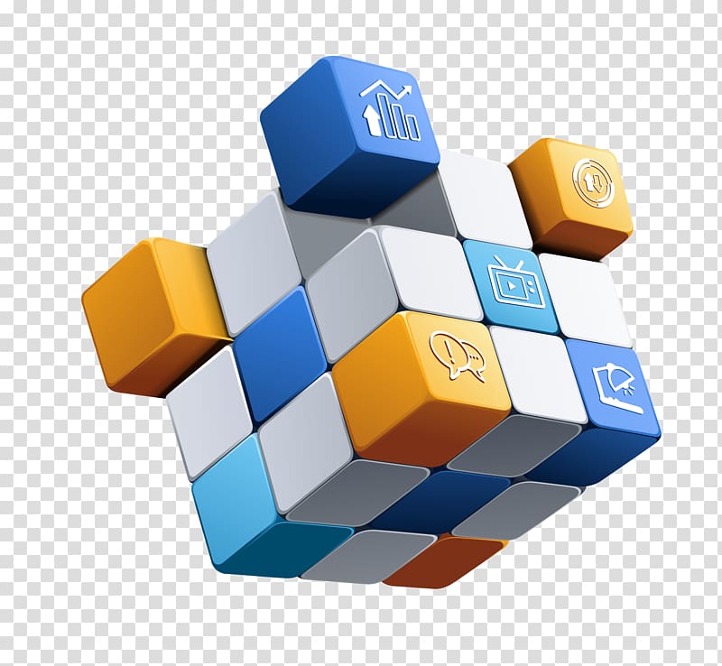 Euclidean Poster, Creative Cube transparent background PNG clipart