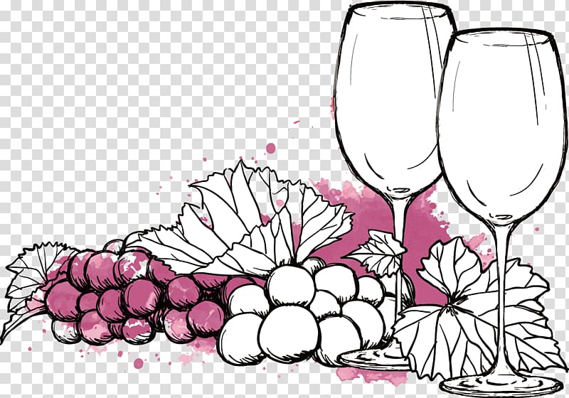 Wine list Menu Wine festival French wine, Wineglass transparent background PNG clipart