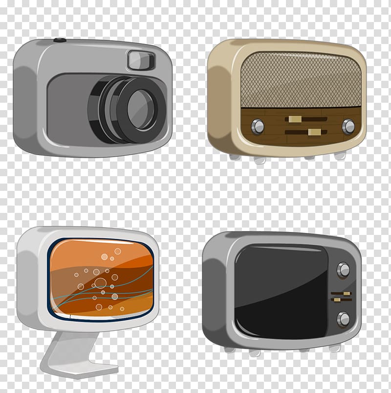 FM broadcasting Radio Streaming media Icon, Cartoon Radio Creative transparent background PNG clipart