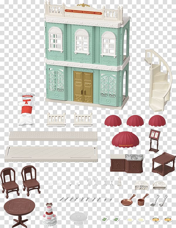 Sylvanian Families Restaurant Chef Doll Toy, doll transparent background PNG clipart