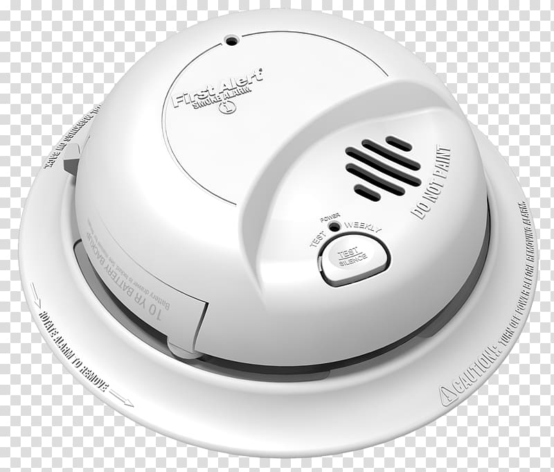 Smoke detector First Alert Carbon monoxide detector Alarm device, alarm transparent background PNG clipart