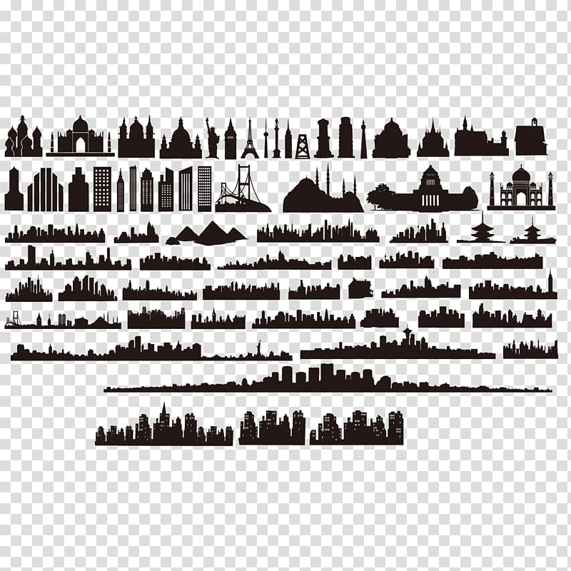 Istanbul Skyline Silhouette , Silhouette city building transparent background PNG clipart