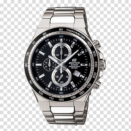 Casio Edifice Watch G-Shock Chronograph, watch transparent background PNG clipart