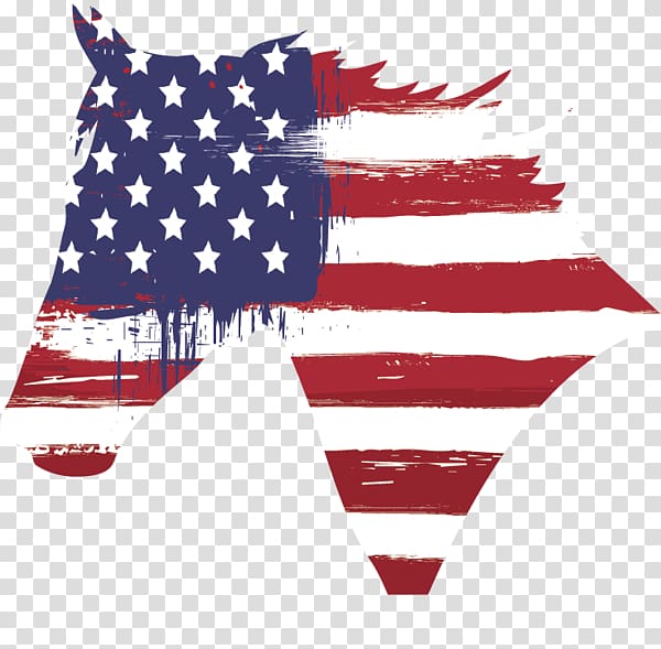 Flag of the United States Horse Independence Day, united states transparent background PNG clipart
