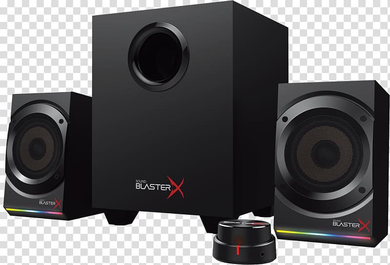 Creative Sound BlasterX Kratos S5 Loudspeaker Sound Cards & Audio Adapters Computer speakers, Computer transparent background PNG clipart