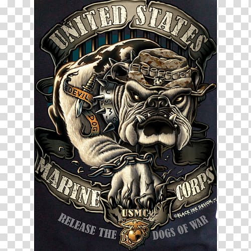 Devil Dog United States Marine Corps Marines Semper fidelis Military, military transparent background PNG clipart
