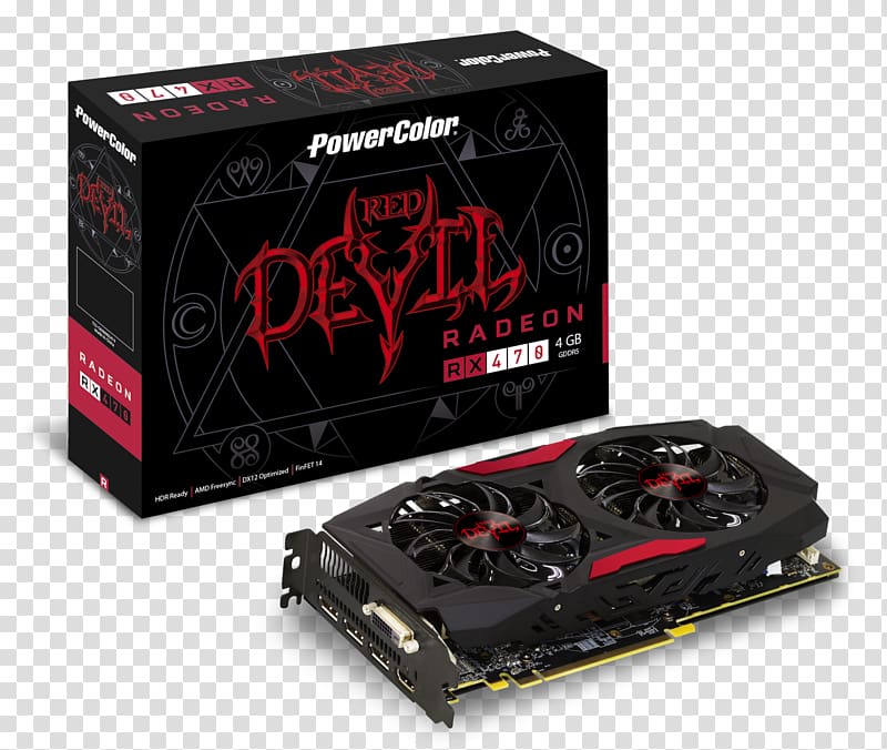 Graphics Cards & Video Adapters PowerColor Radeon GDDR5 SDRAM AMD CrossFireX, sapphire transparent background PNG clipart