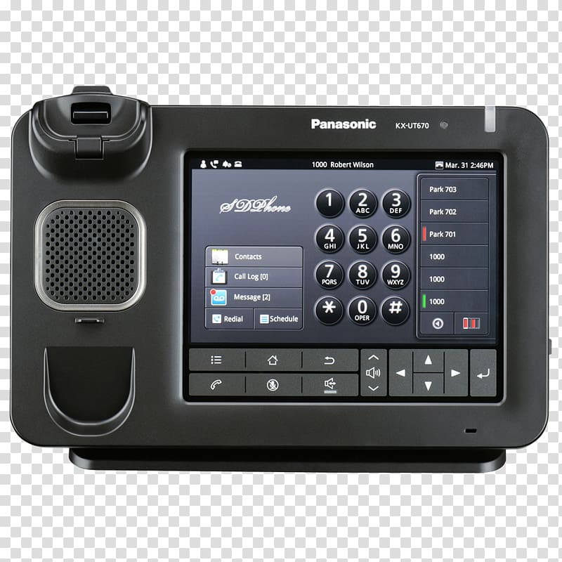 VoIP phone Panasonic Executive KX-UT670 Business telephone system, others transparent background PNG clipart