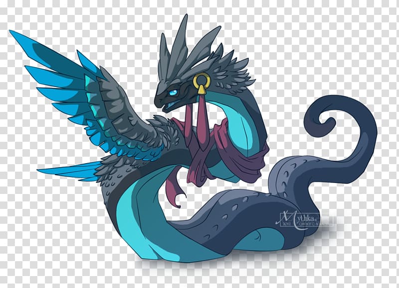 Chinese dragon Quetzalcoatl Aztec Empire, exaggerated expression transparent background PNG clipart