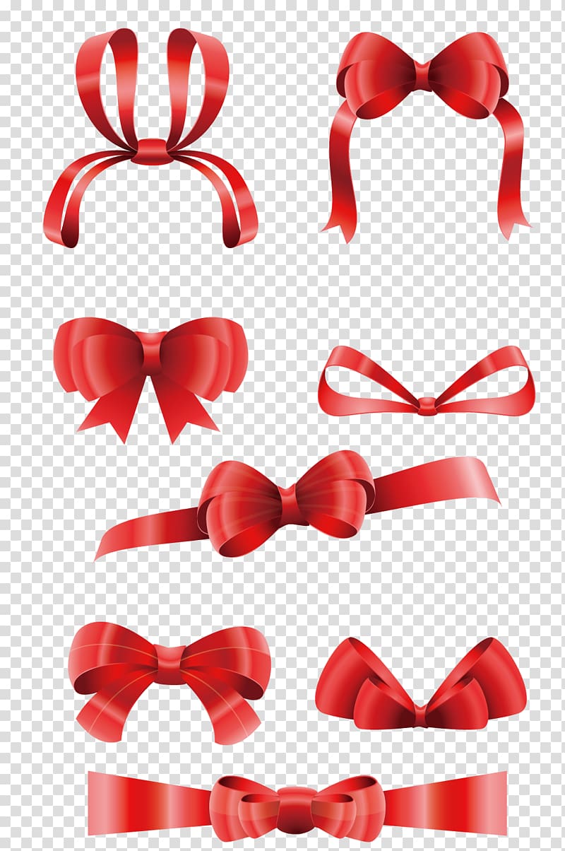 Christmas decoration Lazo Gift Christmas tree, Bow material transparent background PNG clipart