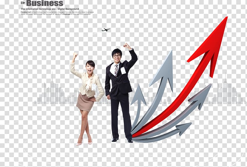 Businessperson Arrow, Business men and women with the arrow transparent background PNG clipart
