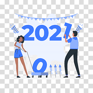 illustration, Year 2021, couple, winter, celebration, drink, party, event, new year, culture transparent background PNG clipart thumbnail