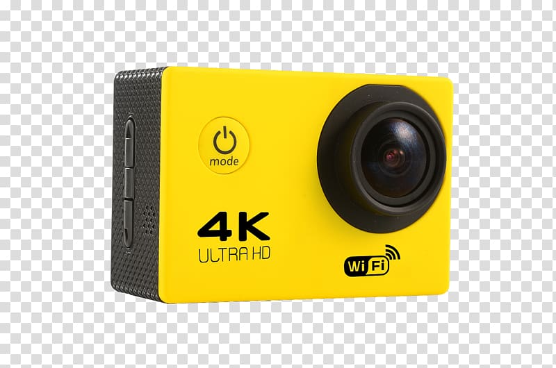 Action camera 4K resolution Video Cameras Wide-angle lens, wide angle transparent background PNG clipart