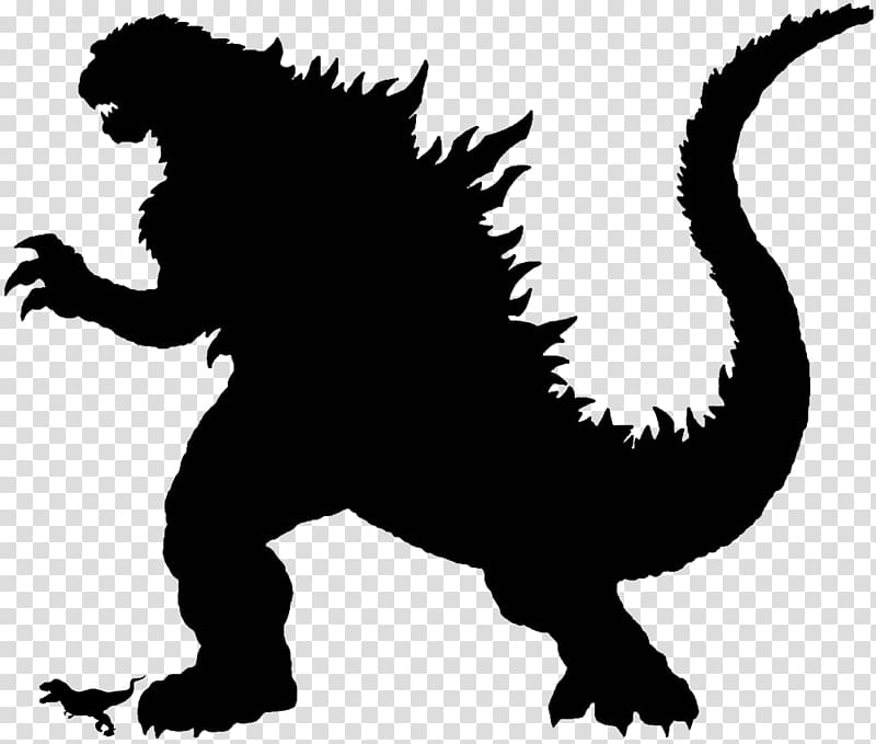 Godzilla Silhouette , godzilla transparent background PNG clipart