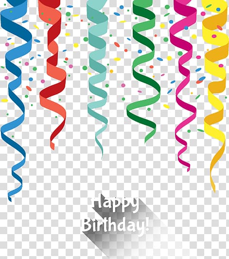 Birthday Ribbon Greeting card Carte danniversaire, Ribbon birthday card transparent background PNG clipart