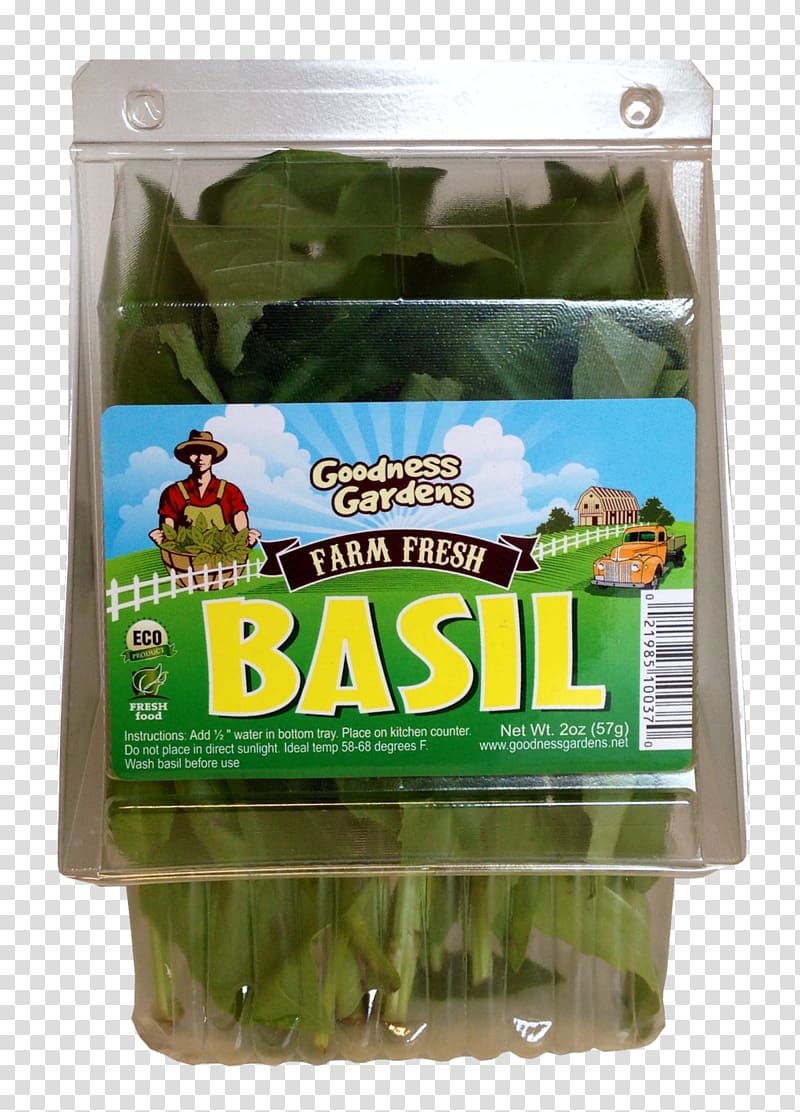 Clamshell Basil Herb Packaging and labeling, basil transparent background PNG clipart