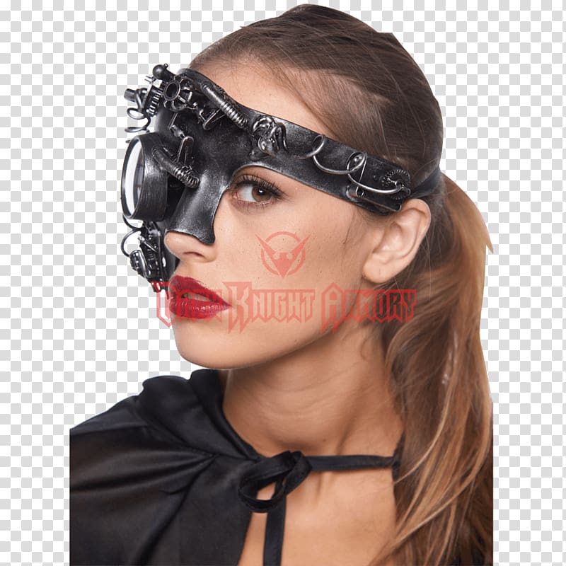 Goggles Glasses Chin Mask, monocle steampunk transparent background PNG clipart