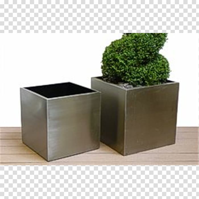 Flowerpot Stainless steel Plastic Box, box transparent background PNG clipart