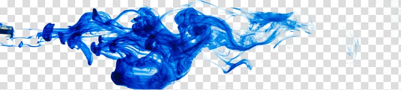 Inkjet printing Blue, smoke transparent background PNG clipart