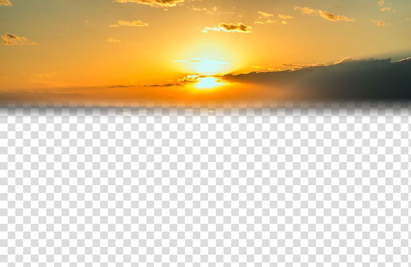 golden sky sunset transparent background PNG clipart