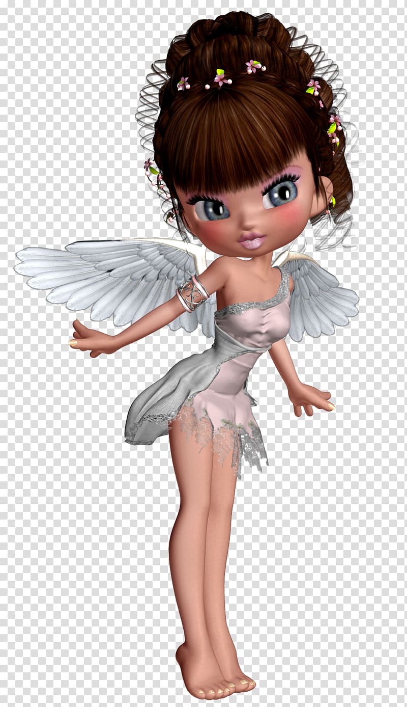 female angel illustration, Angel 3D computer graphics , Cute 3D Little Angel transparent background PNG clipart