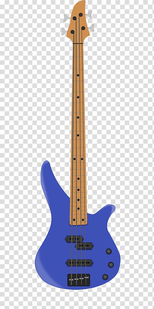 blue bass guitar transparent background PNG clipart