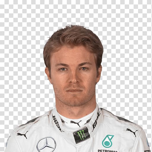 of man wearing white and multicolored sports jacket, Nico Rosberg Face transparent background PNG clipart