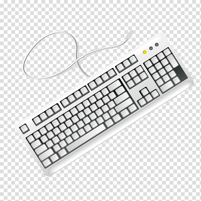 Computer keyboard Computer mouse , Gray keyboard transparent background PNG clipart