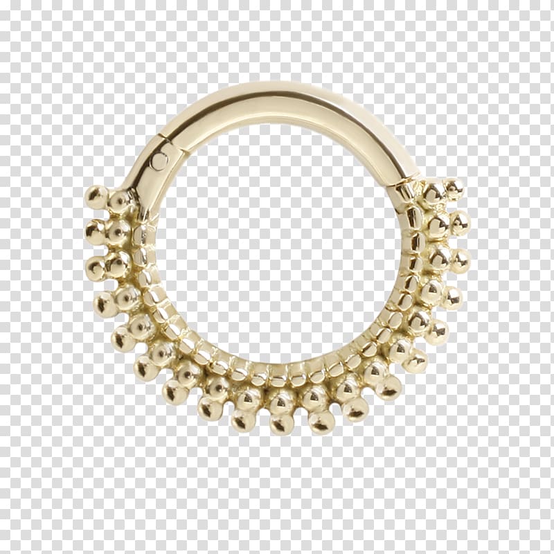 Nese septum-piercing Ring Gold Jewellery Body piercing, ring transparent background PNG clipart
