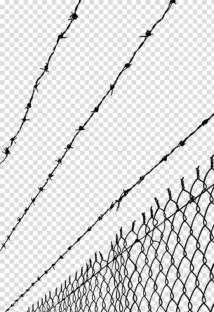 barbwire fence , Barbed wire Fence Barbed tape, High-voltage barbed wire protective wall transparent background PNG clipart