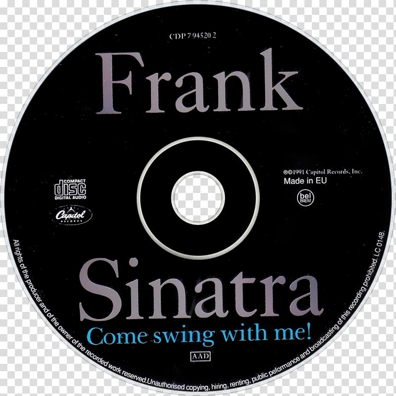 Come Swing with Me! Compact disc Music Ta, Frank Sinatra transparent background PNG clipart