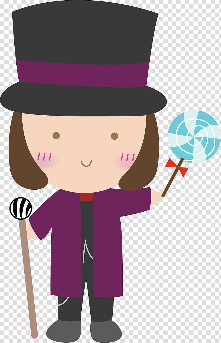girl holding lollipop , Willy Wonka Charlie and the Chocolate Factory Wonka Bar Chocolate bar Charlie Bucket, Willy transparent background PNG clipart