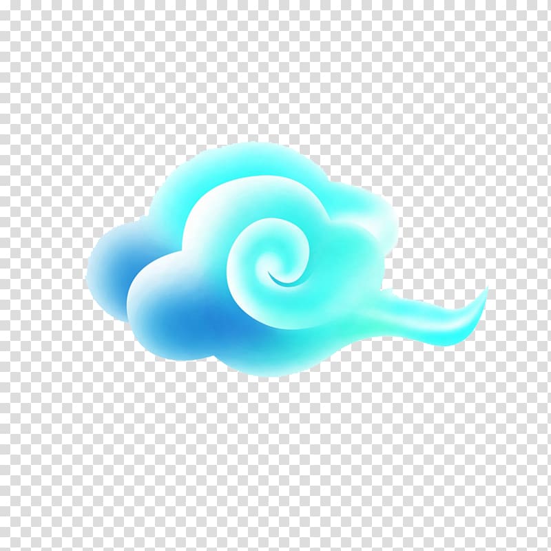 Blue Cloud, A cloud transparent background PNG clipart