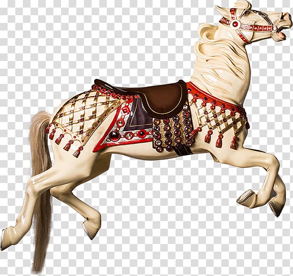 Horse Carousel Amusement park Reindeer, carousel figure transparent background PNG clipart