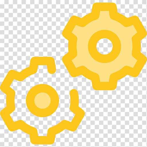 Computer Icons Scalable Graphics Collaboration Business process automation, gold gears transparent background PNG clipart