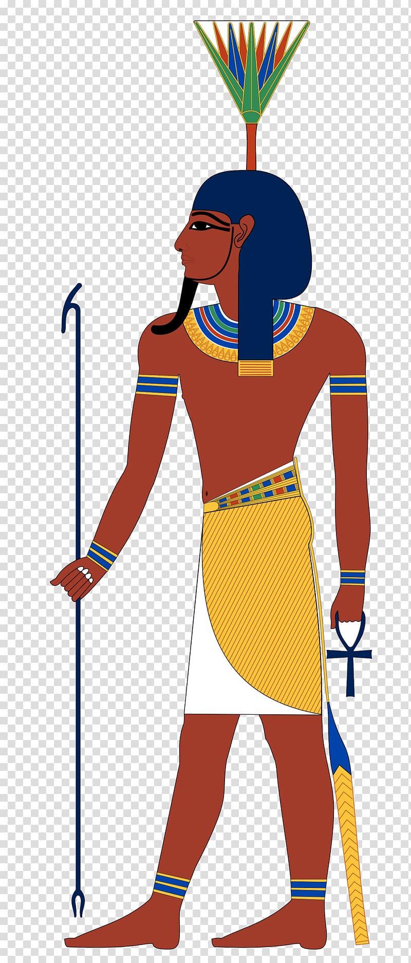 Nefertem Ancient Egyptian deities Deity Ancient Egyptian religion Ptah, Egyptian Gods transparent background PNG clipart