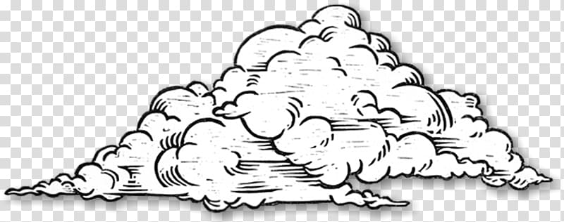 white clouds , Drawing Line art Sketch, lines clouds transparent background PNG clipart