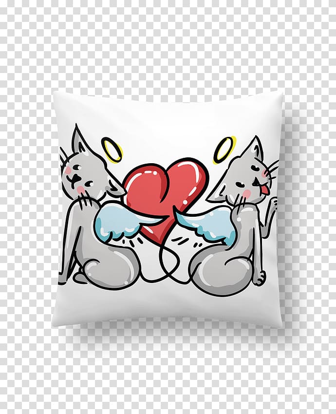 Cat Cushion Throw Pillows Textile, Cat transparent background PNG clipart