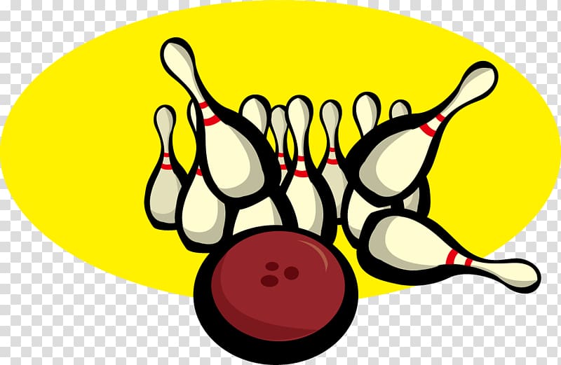 Ten-pin bowling , cartoon Bowling transparent background PNG clipart