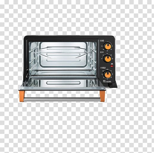 Barbecue Midea Oven Home appliance Toaster, Black household oven transparent background PNG clipart