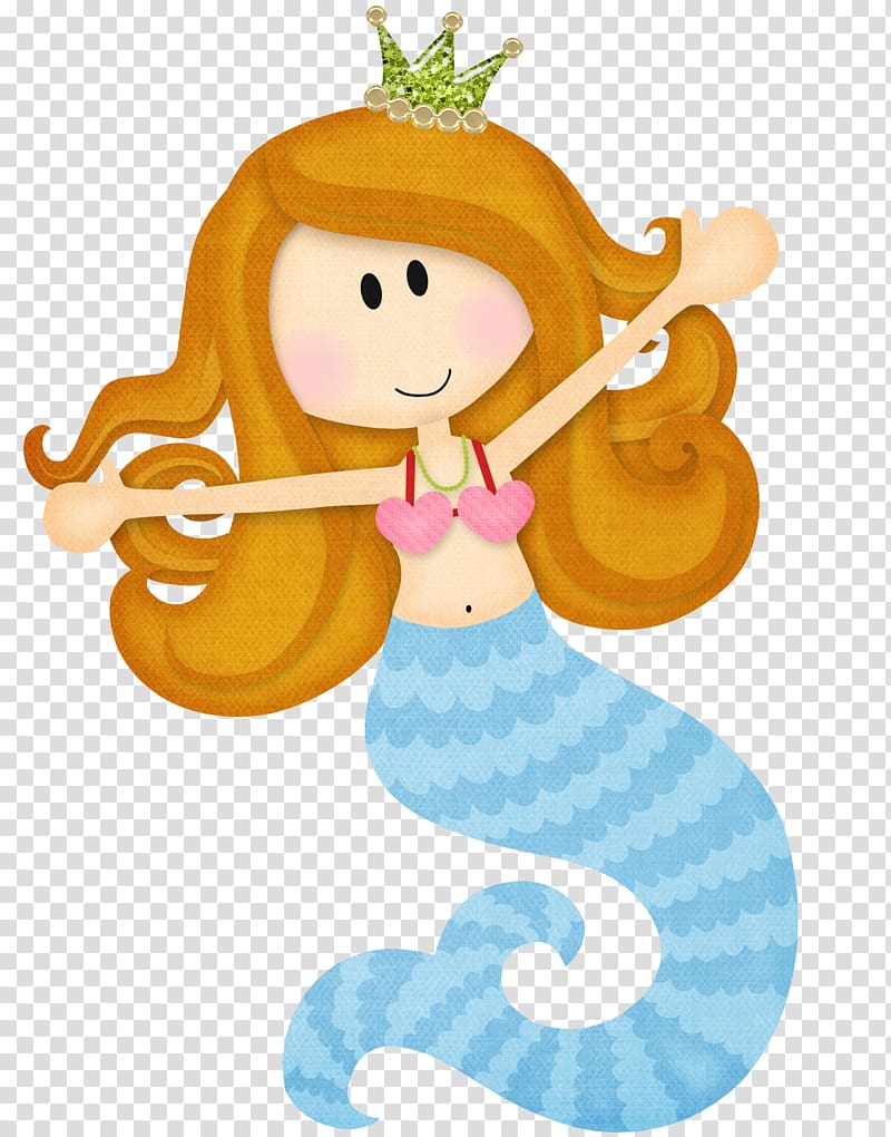 Mermaid Paper Cartoon , under the sea transparent background PNG clipart