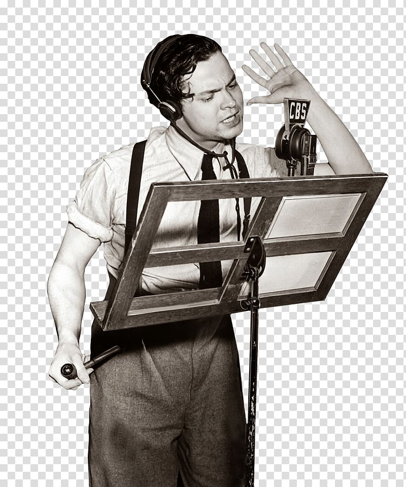 Orson Welles The War of the Worlds Citizen Kane The Mercury Theatre on the Air Actor, actor transparent background PNG clipart