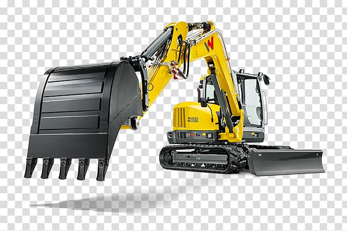 Bulldozer Compact excavator Wacker Neuson Backhoe loader, bagger transparent background PNG clipart