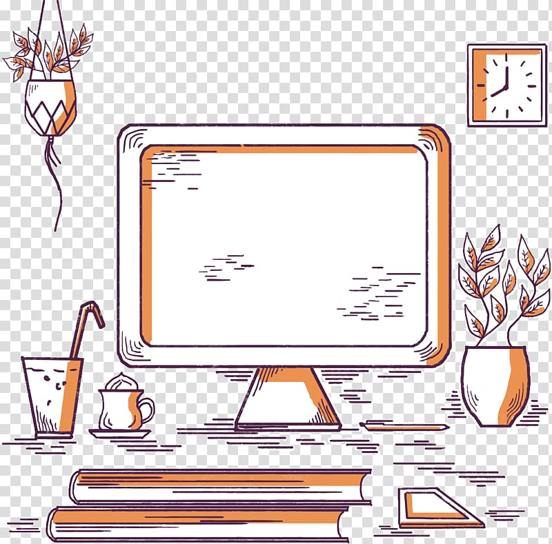 Desktop computer , Desktop computer desk transparent background PNG clipart