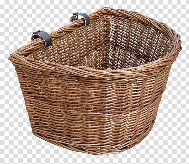 Bicycle Baskets Wicker Handle, steaming basket transparent background PNG clipart