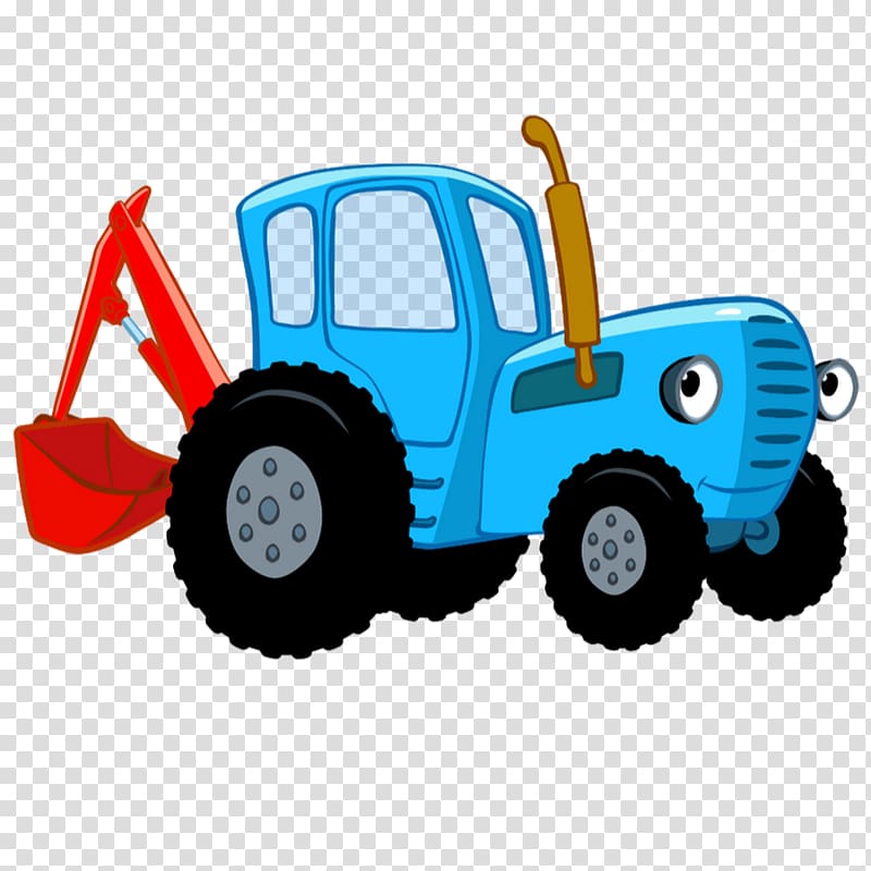 Siniy traktor Едет трактор BlueTractor Далеко и близко, tractor transparent background PNG clipart