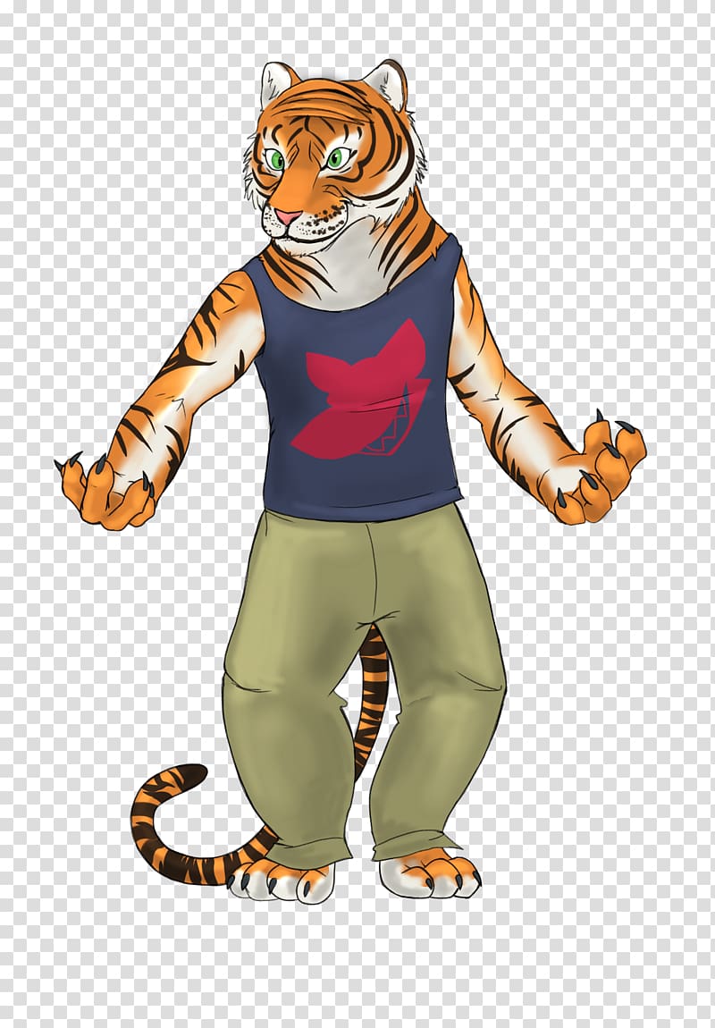 Tiger Drawing Furry fandom Cat , lion dance transparent background PNG clipart