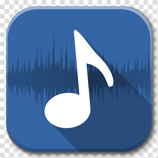 iTunes logo, blue angle symbol, Apps Player Audio D transparent background PNG clipart